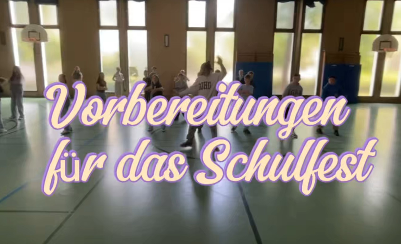 Vorbereitungen für das Schulfest
